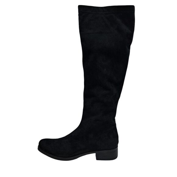 Bussola Siena Whimsygoth Microtec Soft Suede Goth Riding Boots 39 US 8-8:5 Black - Picture 4 of 17